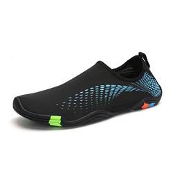 Mateju Unisex Badeschuhe Damen Herren Strandschuhe Sommer Wasserschuhe Aquaschuhe Schnell Trocknend Schwimmschuhe Surfschuhe Leichte rutschfeste Fitnessschuhe Barfußschuhe von Mateju