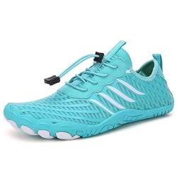 Mateju Unisex Badeschuhe Damen Herren Strandschuhe Sommer Wasserschuhe Aquaschuhe Schnell Trocknend Schwimmschuhe Surfschuhe Leichte rutschfeste Fitnessschuhe Barfußschuhe von Mateju