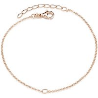 Materia Armkette Armband Rosegold mit Öse SA-123, Sterling Silber, rosevergoldet von Materia