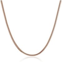 Materia Collier Damen Rosegold Schlangekette Ø3mm K136, Sterlingsilber, rosevergoldet von Materia