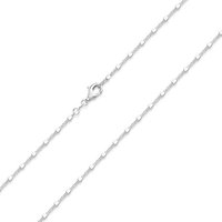 Materia Gliederkette Damen Silber Würfelkette modern K107, 925 Sterling Silber von Materia