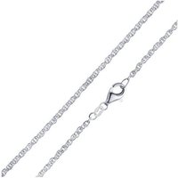 Materia Gliederkette Doppel Ankerkette 2mm Damen K41, aus 925 Sterling Silber von Materia