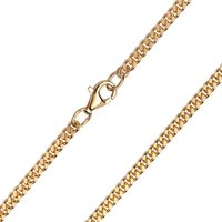 Materia Goldkette Damen Herren Panzerkette 2mm K99, 333 Gelbgold, Hochglanz von Materia