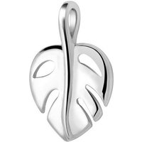 Materia Kettenanhänger Damen Silber Monstera Blatt KA-460, 925 Sterling Silber von Materia