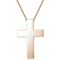 Materia Kreuzanhänger Rosegold Damen KA-279, 925 Sterling Silber, vergoldet von Materia