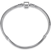 Materia Silberarmband Damen Beads Armband mit Gewindebrücken 3mm SA-8, 925 Sterling Silber von Materia