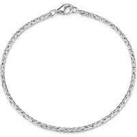 Materia Silberarmband Damen Königsarmband rund 2,5mm SA-31, 925 Sterling Silber, rhodiniert von Materia