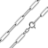 Materia Silberkette Damen Silber Ankerkette weit Chain-Design 3mm K138, 925 Sterling Silber von Materia