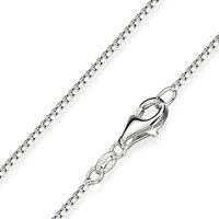 Materia Silberkette Damen Venezianerkette Silber glänzend 40-70cm K46, 925 Sterling Silber, diamantiert von Materia