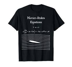 Navier Stokes Equation Physik Mathematiklehrer Nerdy-Geschenk T-Shirt von MathWare