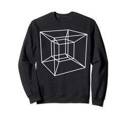 Nerdig Tesserakt Hyperwürfel Geschenk für Mathematiklehrer Sweatshirt von MathWare