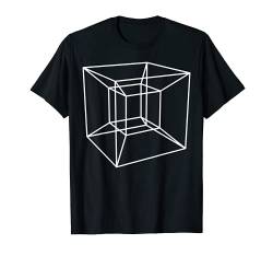 Nerdig Tesserakt Hyperwürfel Geschenk für Mathematiklehrer T-Shirt von MathWare