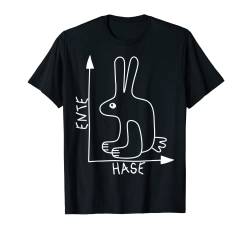 Nerdy Funny Hase Ente Kaninchenente Grafik Deutscher Mathematiklehrer T-Shirt von MathWare