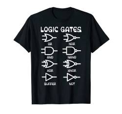 Nerdy Funny Logic Gates Computer Science Elektroingenieur T-Shirt von MathWare