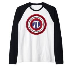 Nerdy Lustiger Mathe-Comic-Held Captain Pi Day Lehrer Schüler Raglan von MathWare