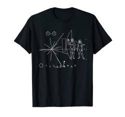 Nerdy Nasa Pioneer Plakette Weltraumforschung Wissenschaft Lehrer T-Shirt von MathWare