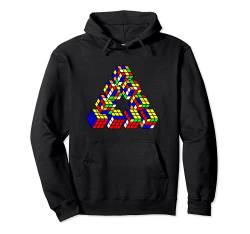 Nerdy Puzzle Cube Penrose Dreieck Geschenk Pullover Hoodie von MathWare