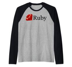 Nerdy Ruby Computer Programmer Programmierung Wissenschaft Lehrer B Raglan von MathWare