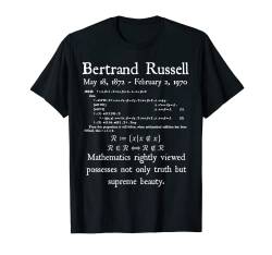 Nerdy Vintage Bertrand Russell Logic Algebra Mathematik Lehrer T-Shirt von MathWare