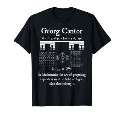 Nerdy Vintage Georg Cantor Mathematik Kunst Mathematik Lehrer T-Shirt von MathWare