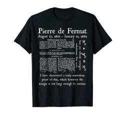 Nerdy Vintage Pierre de Fermat Mathematik Lehrer T-Shirt von MathWare