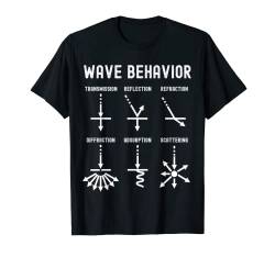 Nerdy Vintage Wave Behavior Physik Science Teacher Geek T-Shirt von MathWare