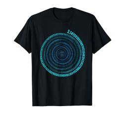 Irrationale Zahl Pi Symbol Unendlichkeit Helix Spirale Mathe T-Shirt von Mathe Nerd Mathematiker Physiker Wissenschaftler