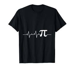 Mathematiker Herzschlag Herzfrequenz Pi Mathematik Student T-Shirt von Mathematik Studenten Lehrer Mathe Studium Geschenk