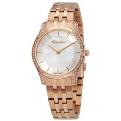 Mathey-Tissot Tacy Damen-Armbanduhr D949RQI Quarz weißes Zifferblatt, Quarz-Uhrwerk von Mathey-Tissot