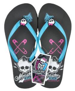 Monster High, Mädchen Clogs & Pantoletten Blue Strap With Black Sole von Mattel Monster High