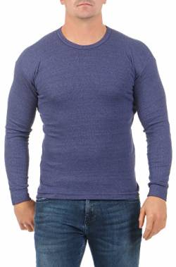 MATYFASHION Herren Thermo Unterhemd Langarm mit Innenfleece BF 40-1 (10/4XL, Blau) von Matyfashion Collection