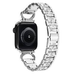 Maucoray Uhrenarmband kompatibel mit Apple Watch, buntes Metall-Armband, Ersatz für iWatch Series 8, 7, 6, 5, 4, 3, 2, 1, SE Ultra, 38/40/41mm von Maucoray