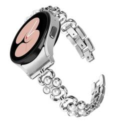 Maucoray Uhrenarmband kompatibel mit Samsung Galaxy Watch 6/6 Classic/Watch 5/5 Pro/Watch 4/4 Classic/Watch 3 41 mm Armband, Schmuck, Metall, Ersatzzubehör, 5.5”-8.7”(140mm-220mm), Metall, Kein von Maucoray