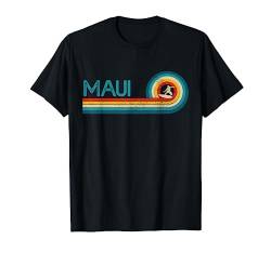 Maui Hawaii Vintage Surfer Souvenir Surf T-Shirt von Maui Hawaii Surf Apparel Co.