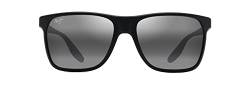 Maui Jim Pailolo Herren-Sonnenbrille mit patentierten polarisierten Plus2-Gläsern, Schwarz/Neutralgrau, polarisiert, Large von Maui Jim
