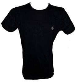 Maui Herren T-Shirt 2er Pack Rundhals Baumwolle Schwarz Weiß Gr. M L XL XXL (2XL, Schwarz) von Maui Sports