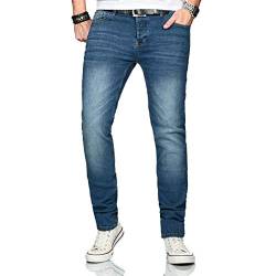 Maurelio Modriano Herren Jeans Hose Basic Stretch Jeanshose Regular Slim [MM-004-W29-L30] von Maurelio Modriano
