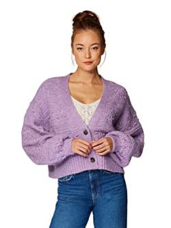 Mavi Damen Cardigan Strickjacke, Fair Orchidee, X-Klein von Mavi