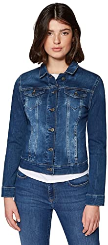 Mavi Damen Daisy Jeansjacke, Blau (Dark Used Uptown Sporty 22590), Small (Herstellergröße: S/) von Mavi