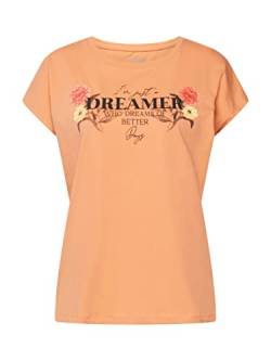 Mavi Damen Dreamer Printed Tee T-Shirt, Orange, S EU von Mavi