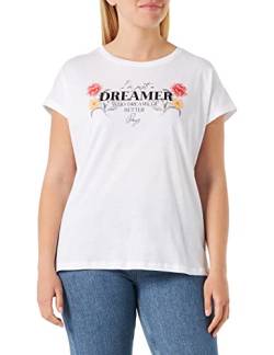 Mavi Damen Dreamer Printed Tee T-Shirt, Weiß, XS EU von Mavi