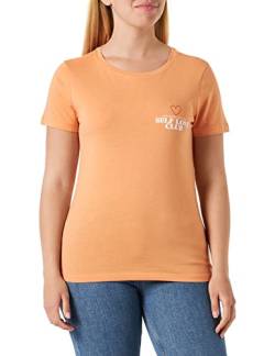 Mavi Damen Self Love Club Printed Tee T-Shirt, Orange, L EU von Mavi