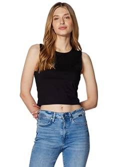 Mavi Damen Sleeveless Top T-Shirt, Schwarz, M EU von Mavi