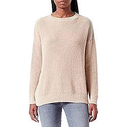 Mavi Damen Striped Sweater Sweatshirt, rosa Violet with Antique White Stripes, L/ von Mavi