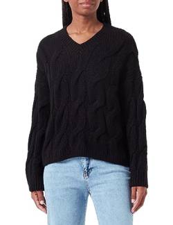 Mavi Damen V Neck Sweater Pullover, schwarz, XS von Mavi