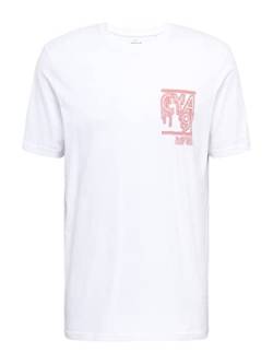 Mavi Herren 91 MVTR Printed Tee T-Shirt, White, XL/ von Mavi