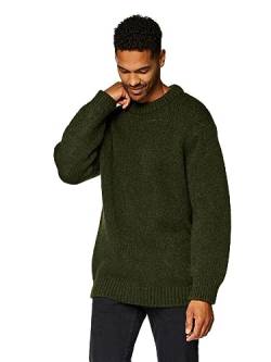 Mavi Herren Crew Neck Sweater Pullover, Kombu Grün, Groß von Mavi
