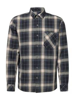 Mavi Herren Long Sleeve Check Hemd, Indigo, M von Mavi