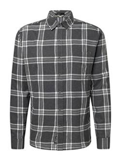 Mavi Herren Long Sleeve Shirt Hemd, Black Check, XXL von Mavi