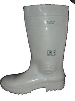 Mavinsa weiße Gummistiefel mit Stahlkappe EN 345 S4 Metzgerstiefel Größe 36 bis 48 (42) von Mavinsa